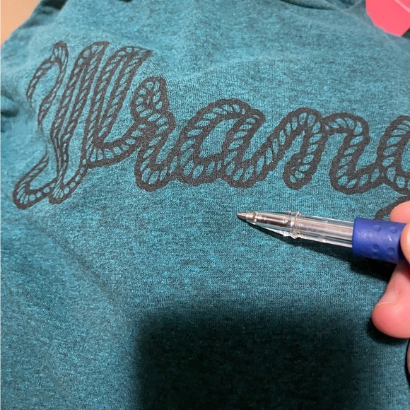 Men’s Wrangler Heathered Teal Color Rope Design Logo T-Shirt Size Large - Picture 4 of 4